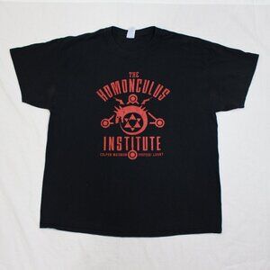 FullMetal Alchemist Homunculus Institute T-Shirt Size XL Black Tee